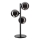 Ideal Lux - LED bordslampa PERLAGE 3xG9/3W/230V svart/rökfärgad