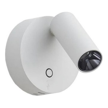 Ideal Lux - LED dimbar beröringsstyrd väggspot ELF LED/3W/230V CRI 95 vit