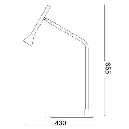 Ideal Lux - LED ljusreglerad bordslampa touch DIESIS LED/6,5W/230V CRI 90 guld