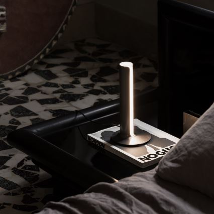 Ideal Lux - LED dimbar bordslampa DORICA LED/8W/230V CRI 90 svart