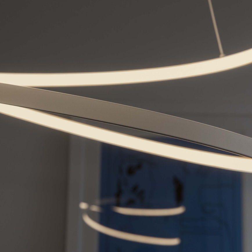 Ideal Lux - LED dimbar taklampa på wire OZ LED/48W/230V Ø 60 cm CRI 90 vit