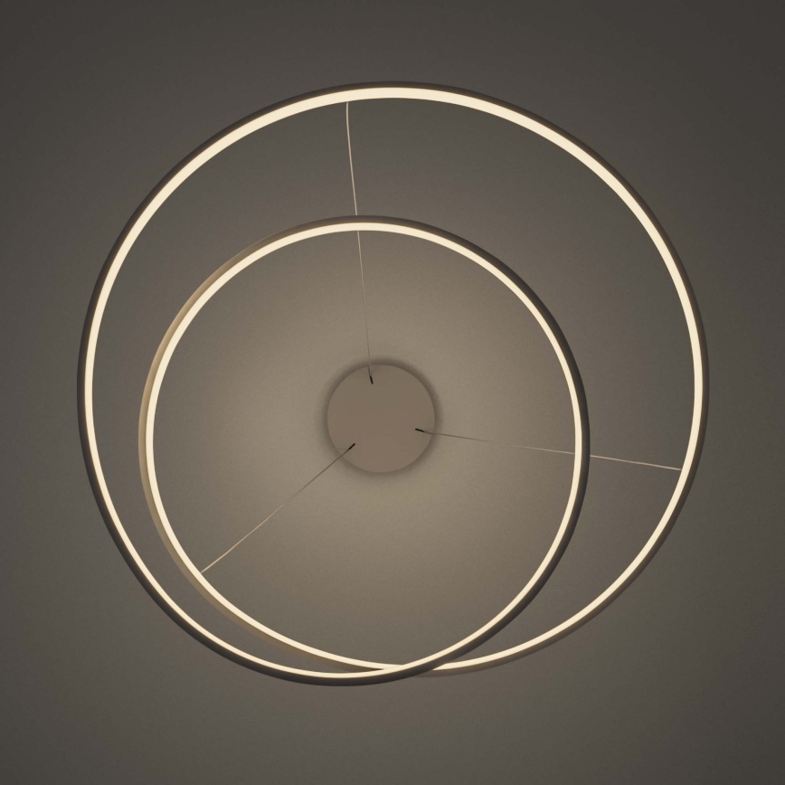 Ideal Lux - LED dimbar taklampa på wire OZ LED/48W/230V Ø 60 cm CRI 90 vit