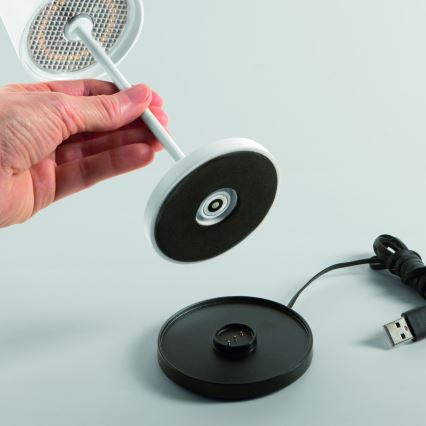 Ideal Lux - LED Dimbara Touch Utomhusbordslampa CUTE LED/2,5W/3,7V 3000 mAh USB 2200-2700K IP65 vit