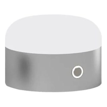 Ideal Lux - LED Dimbar Touchbordslampa MIGNON LED/5W/5V 1500 mAh Ø 10 cm CRI 90 Blank krom