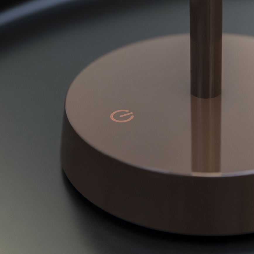 Ideal Lux - LED Dimbara Touchlampan LOLITA LED/2,8W/5V 2200 mAh IP54 brun