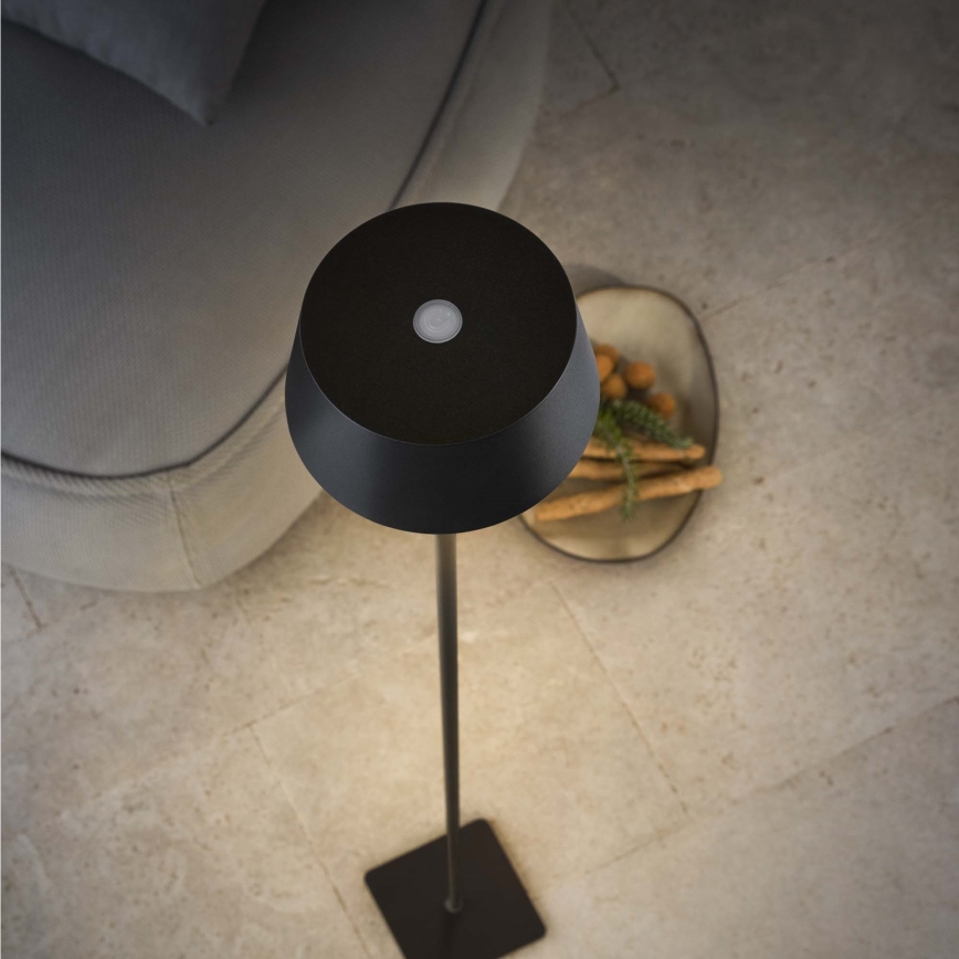Ideal Lux - LED dimbar utomhuslampa med touch PURE LED/1,5W/3,7V 2200 mAh CRI 90 IP54 svart