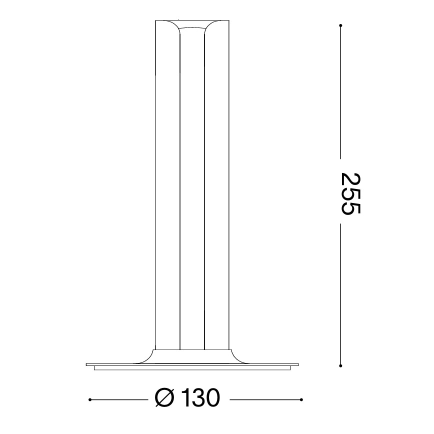 Ideal Lux - LED-dimmbar bordslampa DORICA LED/8W/230V CRI 90 grå