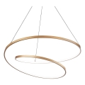 Ideal Lux - LED-dimmbar pendellampa med vajer OZ LED/48W/230V Ø 60 cm CRI 90 guld
