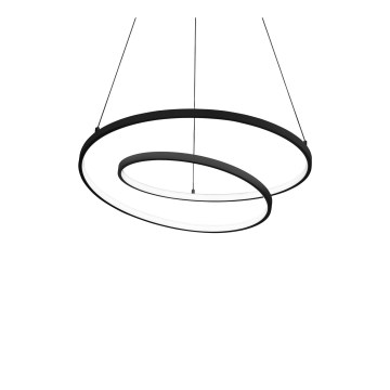 Ideal Lux - LED-dimmbar pendellampa på vajer OZ LED/48W/230V Ø 60 cm CRI 90 svart