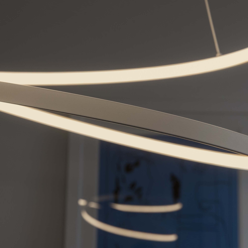 Ideal Lux - LED-dimmbar takpendel på vajer OZ LED/55W/230V Ø 80 cm CRI 90 vit