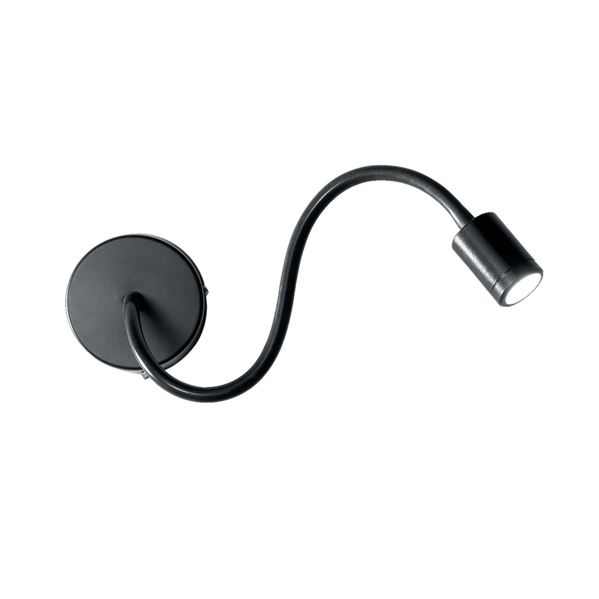 Ideal Lux - LED Flexibel läslampa FOCUS LED/4W/230V CRI 90 svart