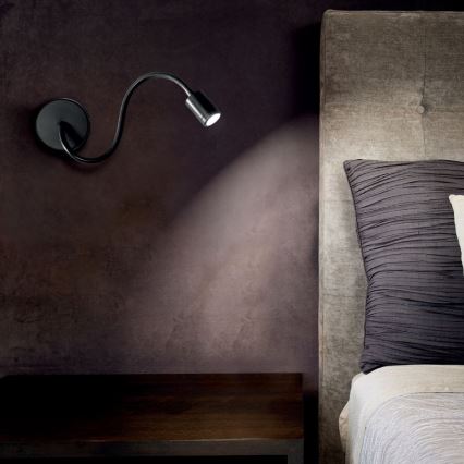 Ideal Lux - LED Flexibel läslampa FOCUS LED/4W/230V CRI 90 svart