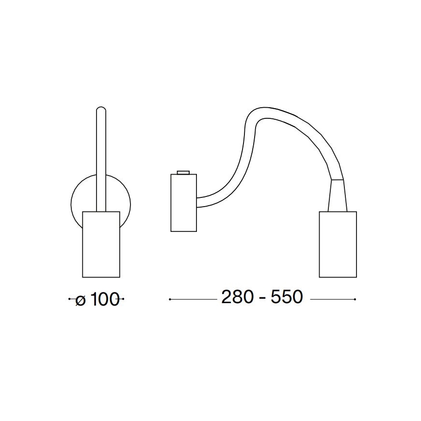Ideal Lux - LED Flexibel läslampa FOCUS LED/4W/230V CRI 90 vit