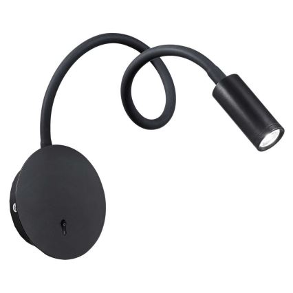 Ideal Lux - LED Flexibel liten lampa FOCUS LED/3,5W/230V CRI 90 svart