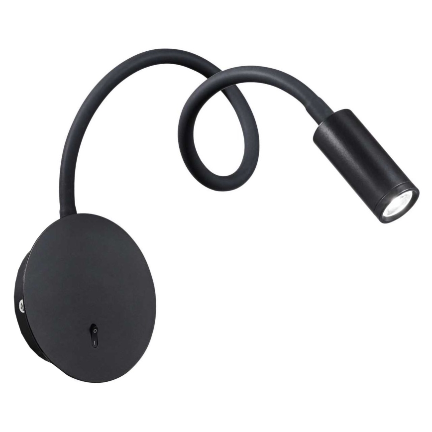 Ideal Lux - LED Flexibel liten lampa FOCUS LED/3,5W/230V CRI 90 svart