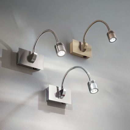 Ideal Lux - LED flexibel vägglampa DYNAMO LED/3,5W/230V CRI 90 brons