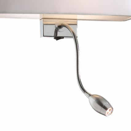 Ideal Lux - LED Flexibel vägglampa HOTEL 1xE27/60W + LED/1,5W/230V