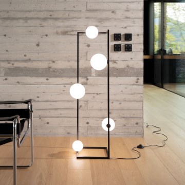 Ideal Lux - LED golvlampa ANGOLO 5xG9/3W/230V svart