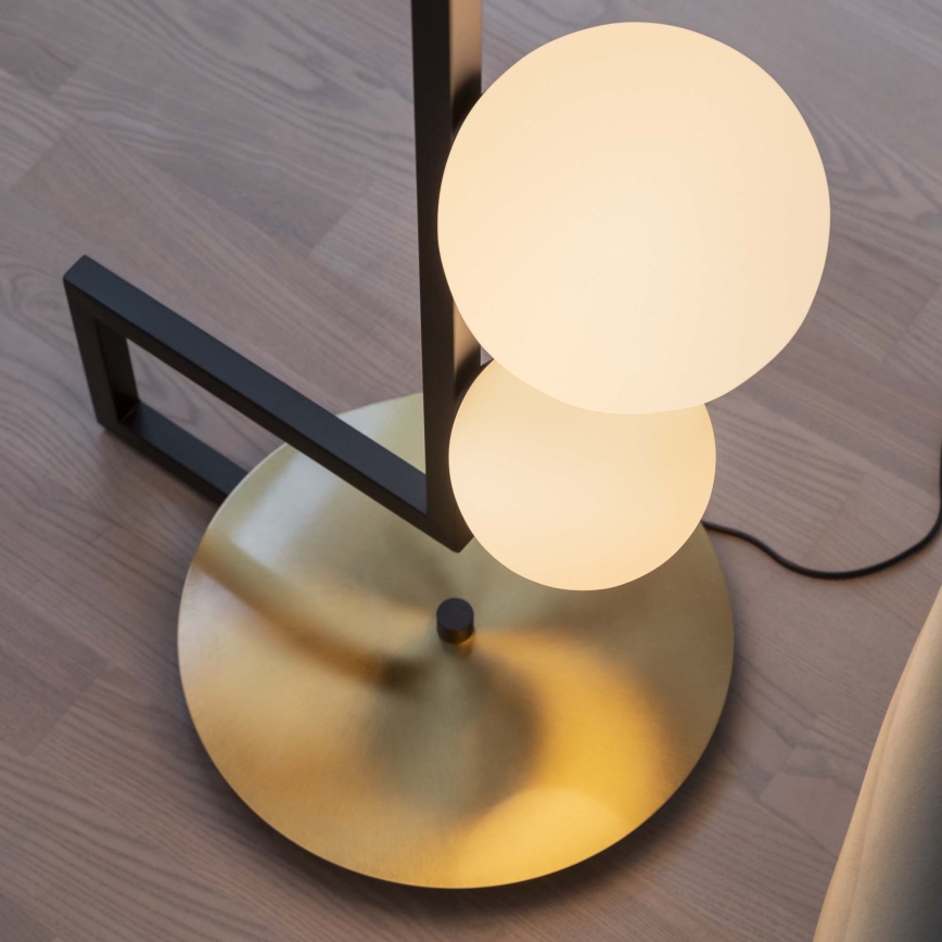 Ideal Lux - LED golvlampa BIRDS 5xG9/3W/230V svart/guld