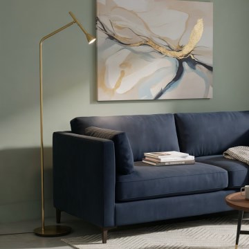 Ideal Lux - LED golvlampa DIESIS LED/4,5W/230V CRI 95 guld