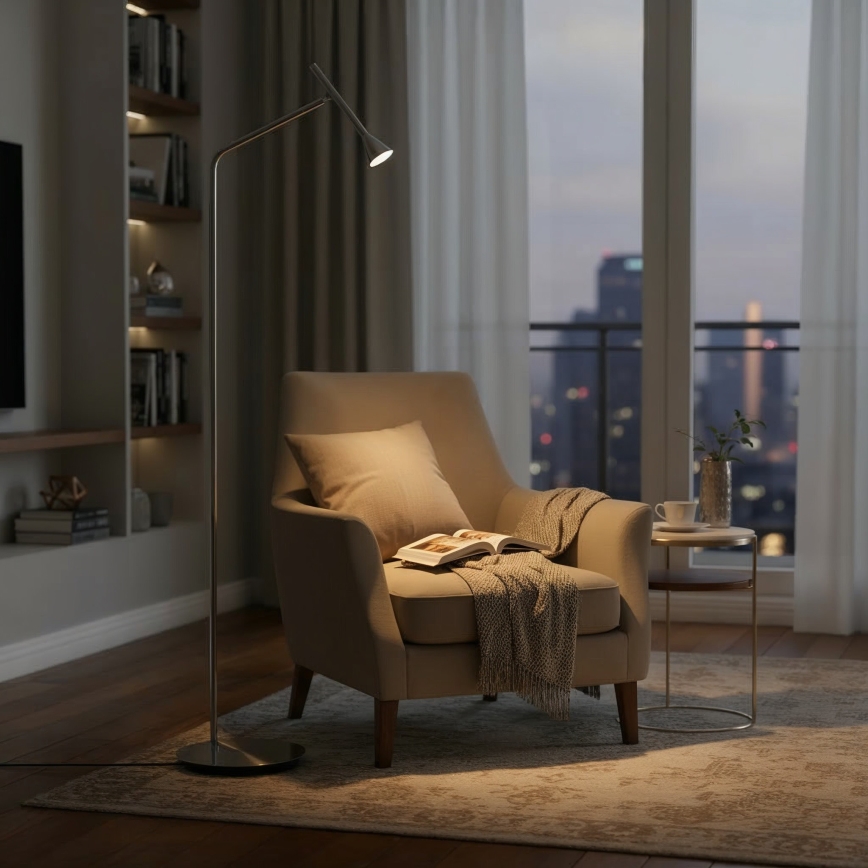 Ideal Lux - LED golvlampa DIESIS LED/4,5W/230V CRI 95 guld