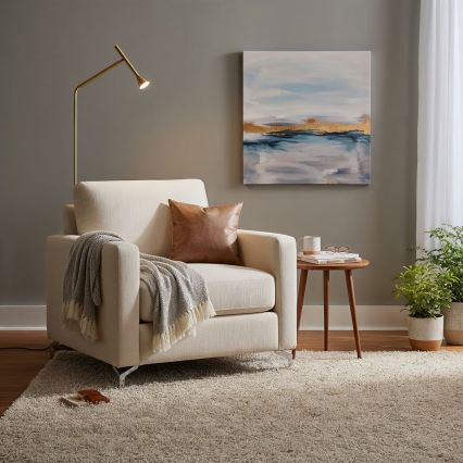 Ideal Lux - LED golvlampa DIESIS LED/4,5W/230V CRI 95 guld