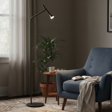 Ideal Lux - LED golvlampa DIESIS LED/4,5W/230V CRI 95 svart