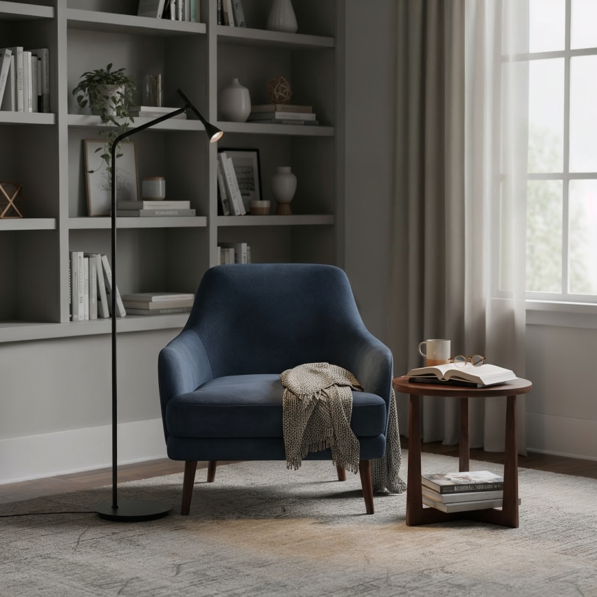 Ideal Lux - LED golvlampa DIESIS LED/4,5W/230V CRI 95 svart