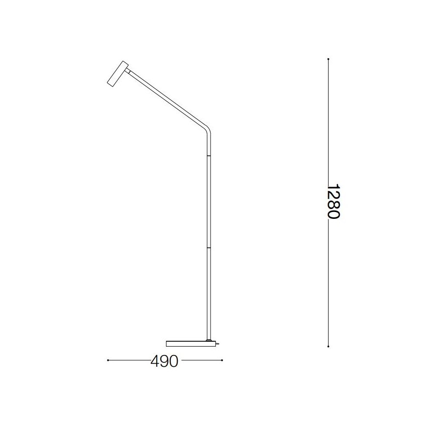Ideal Lux - LED golvlampa EASY LED/3,5W/230V CRI 90 vit