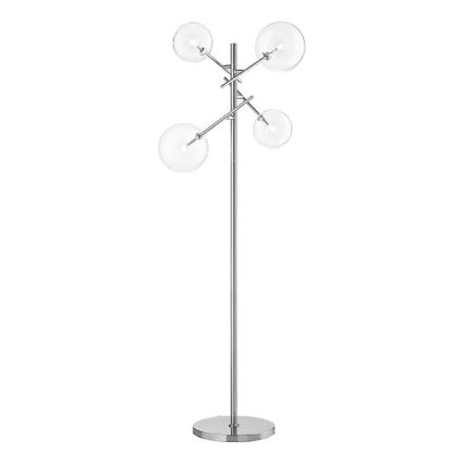 Ideal Lux - LED golvlampa EQUINOXE 4xG4/2W/230V skinande krom/genomskinlig
