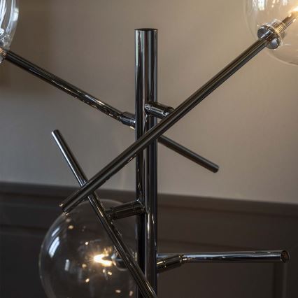 Ideal Lux - LED golvlampa EQUINOXE 4xG4/2W/230V skinande krom/genomskinlig