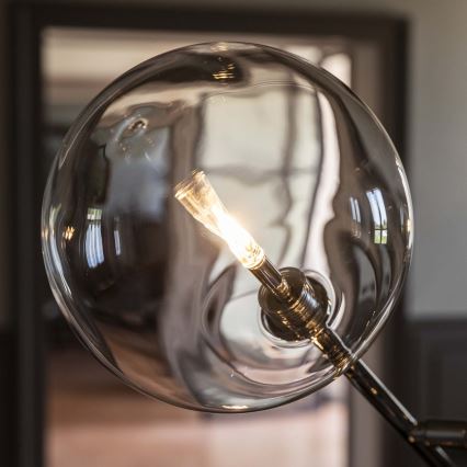 Ideal Lux - LED golvlampa EQUINOXE 4xG4/2W/230V skinande krom/genomskinlig