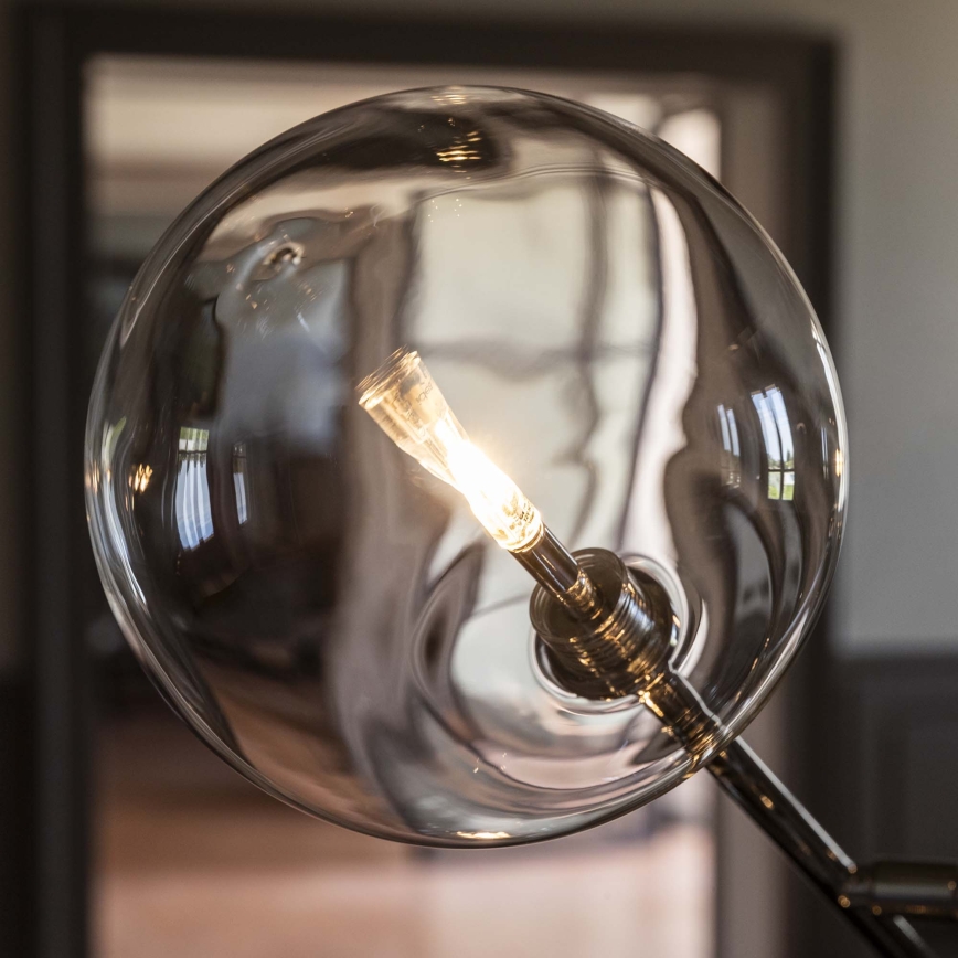 Ideal Lux - LED golvlampa EQUINOXE 4xG4/2W/230V skinande krom/genomskinlig