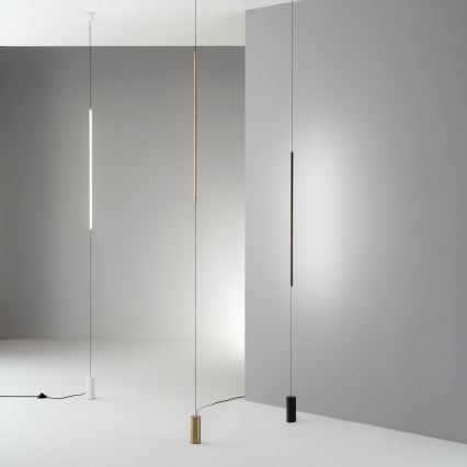 Ideal Lux - LED golvlampa FILO LED/14W/230V 2700K CRI 90 mässing