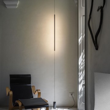 Ideal Lux - LED golvlampa FILO LED/14W/230V 2700K CRI 90 svart