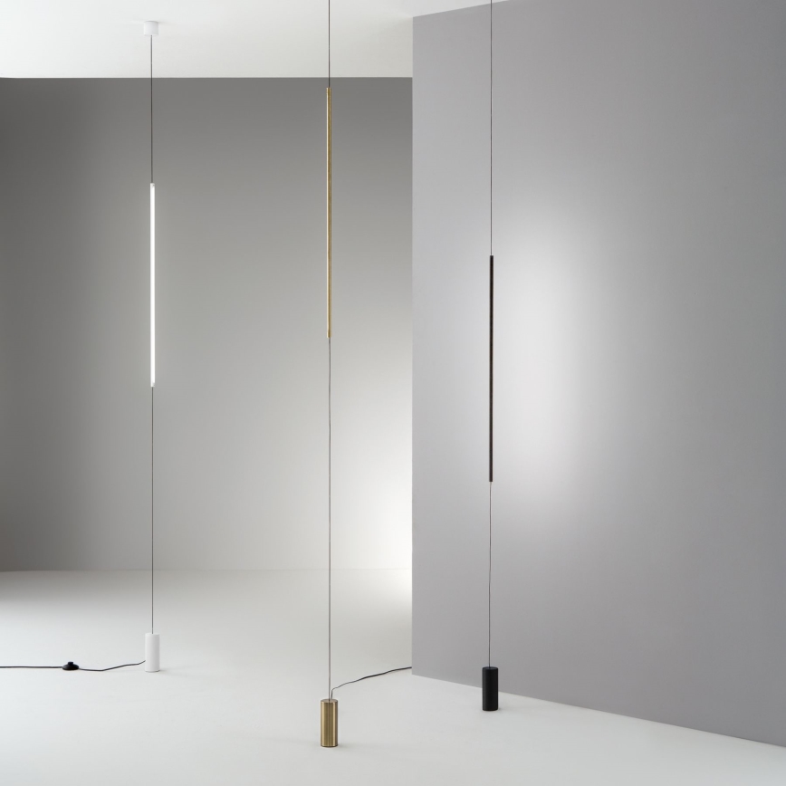 Ideal Lux - LED golvlampa FILO LED/14W/230V 3000K CRI 90 mässing