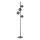 Ideal Lux - LED-golvlampa PERLAGE 4xG9/3W/230V svart/röksvart