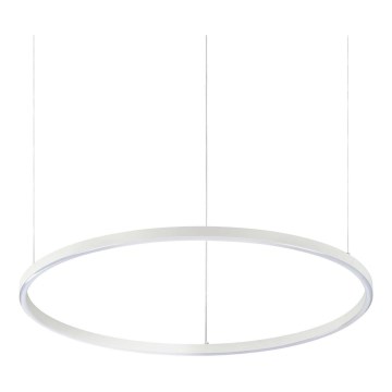 Ideal Lux - LED-hänglampa på vajer ORACLE SLIM LED/37W/230V 3000K CRI 90 Ø 70 cm vit