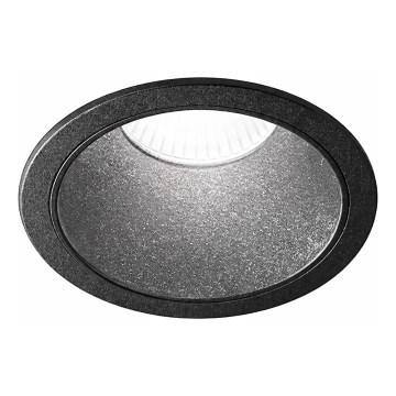 Ideal Lux - LED infälld badrumsarmatur GAME TRIM LED/11W/230V 3000K CRI 90 Ø 8,5 cm IP65 svart