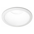 Ideal Lux - LED infälld badrumsarmatur GAME TRIM LED/11W/230V 3000K CRI 90 Ø 8,5 cm IP65 vit