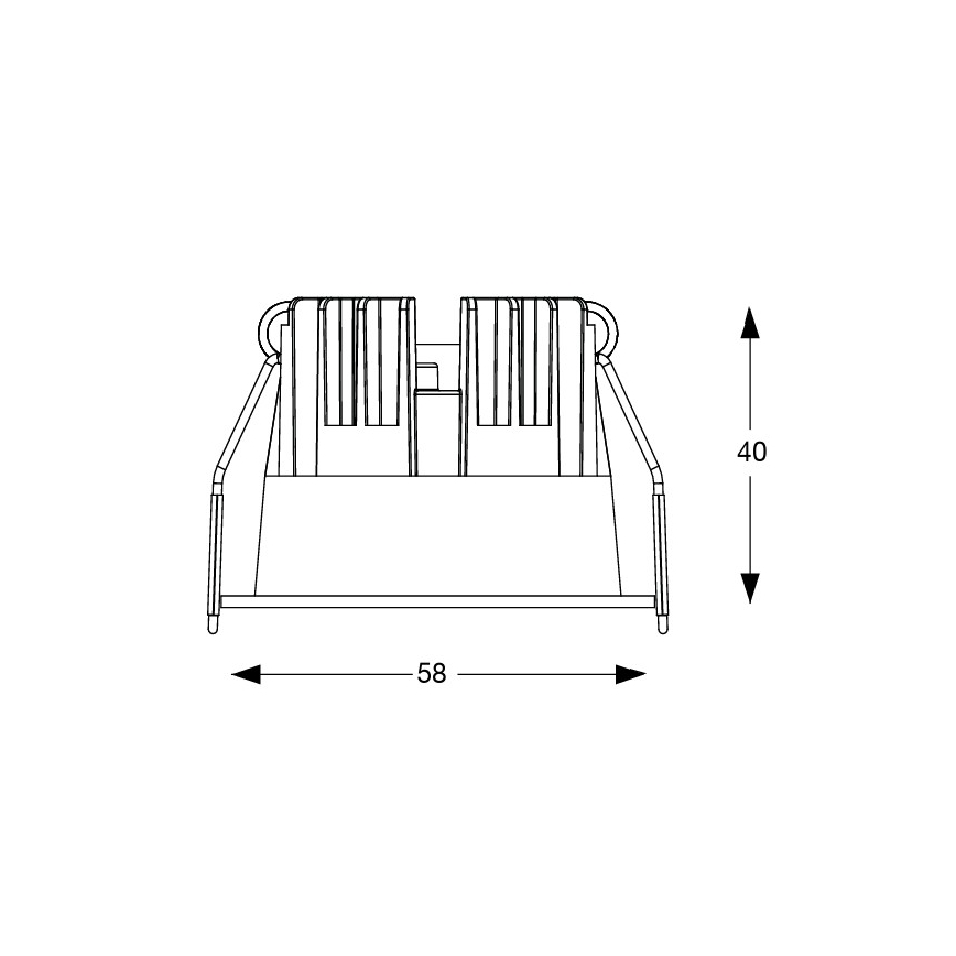 Ideal Lux - LED infälld takarmatur GAME TRIM LED/5,5W/230V 3000K CRI 90 Ø 5,8 cm vit