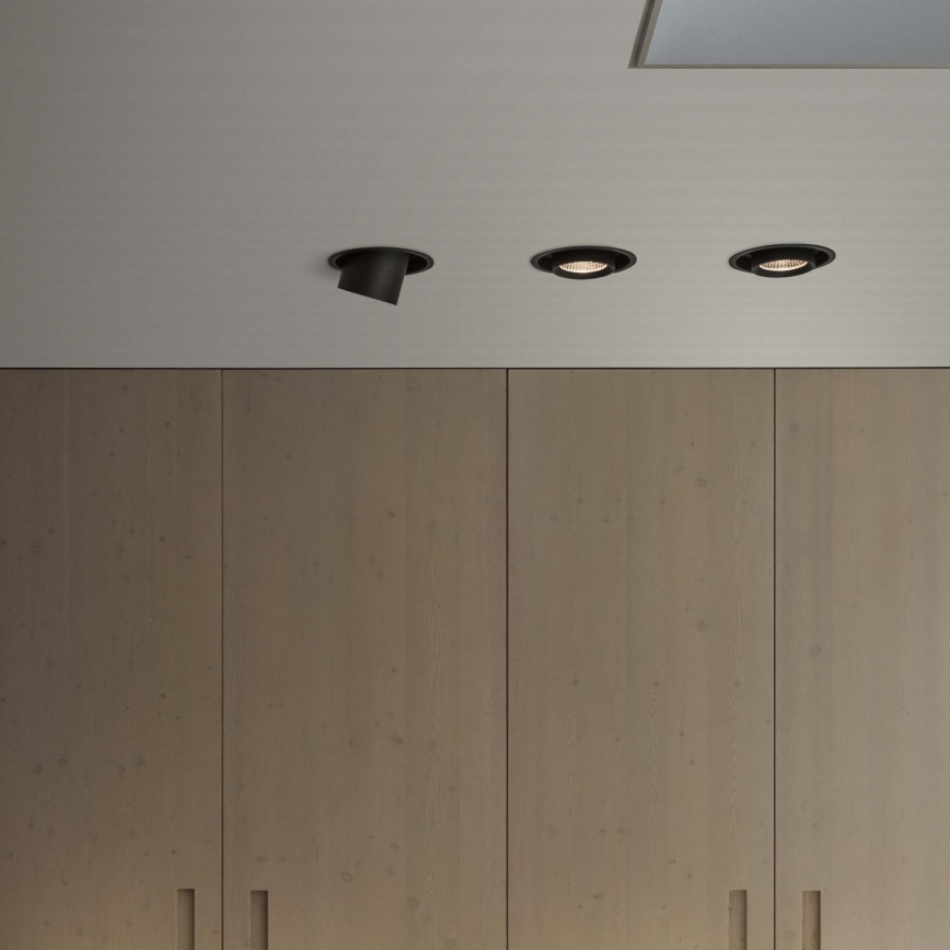 Ideal Lux - Infälld LED-spot NOVA LED/6W/230V 3000K CRI 90 Ø 6,8 cm svart