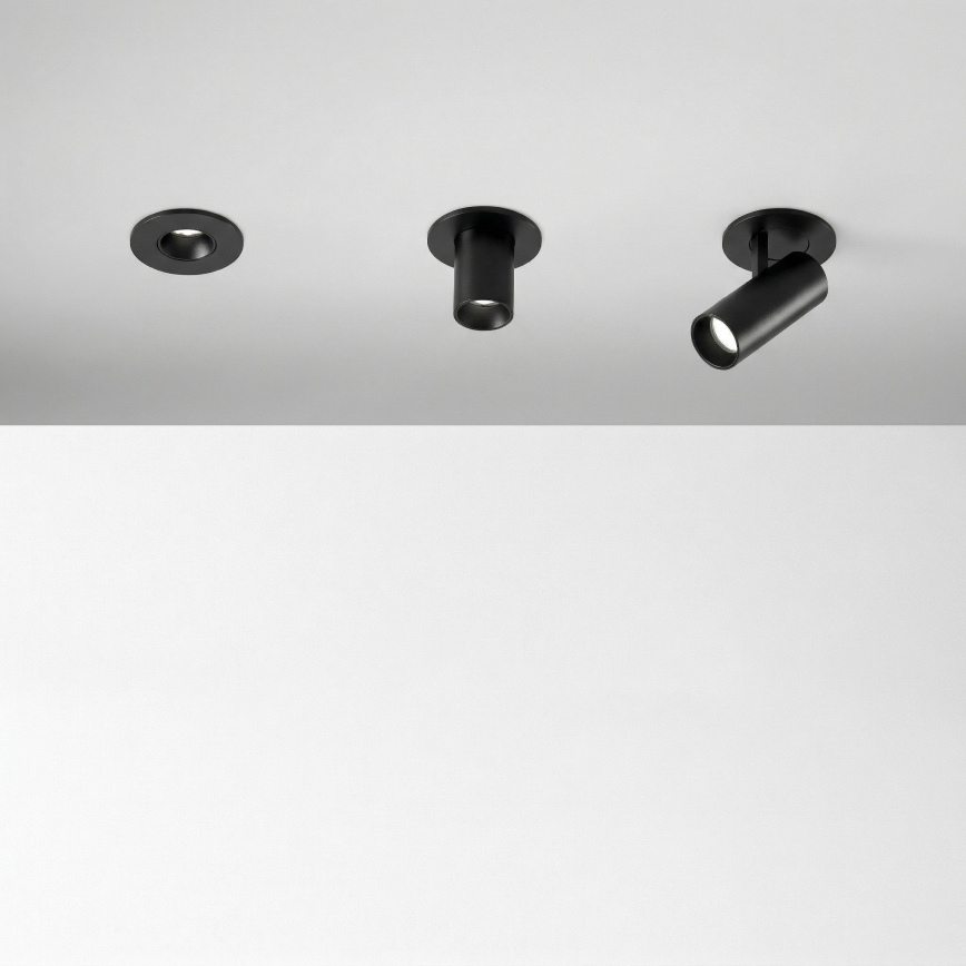 Ideal Lux - Infälld LED-spot NOVA LED/6W/230V 3000K CRI 90 Ø 6,8 cm svart