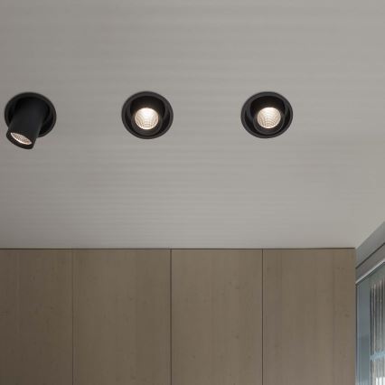 Ideal Lux - LED-infälld spotlampa NOVA LED/30W/230V 3000K CRI 90 diam. 15,4 cm svart