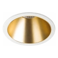 Ideal Lux - LED-infälld takarmatur GAME TRIM LED/11W/230V 3000K CRI 90 Ø 8,5 cm IP40 guld/vit