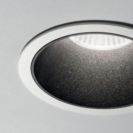 Ideal Lux - Infälld LED-takarmatur GAME TRIM LED/11W/230V 3000K CRI 90 Ø 8,5 cm IP40 svart/vit