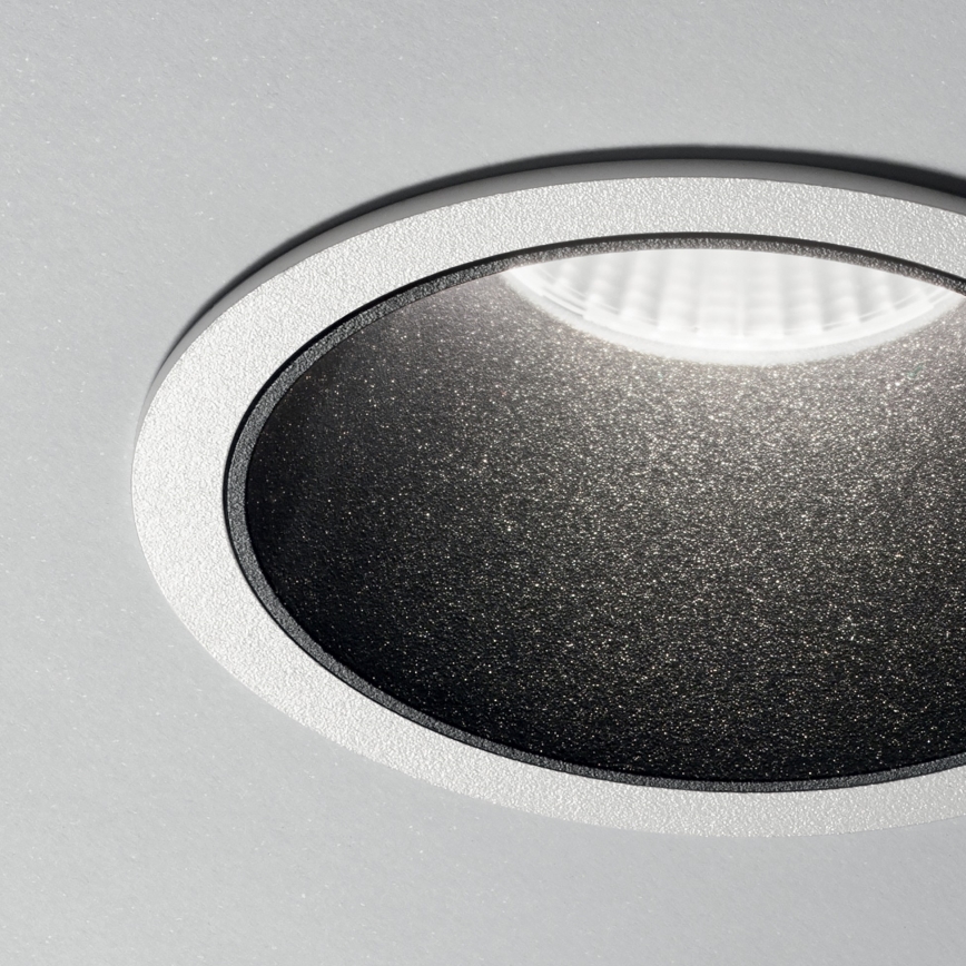 Ideal Lux - Infälld LED-takarmatur GAME TRIM LED/11W/230V 3000K CRI 90 Ø 8,5 cm IP40 svart/vit