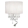 Ideal Lux - LED-kristallvägglampa OPERA 2xE14/40W/230V + LED/1W vit