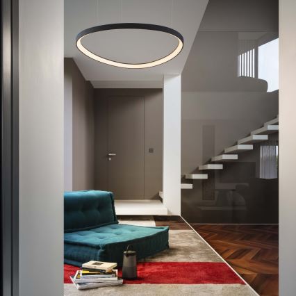 Ideal Lux - LED-hänglampa med kabel GEMINI LED/36W/230V 2700K Ø 42,5 cm CRI 90 svart