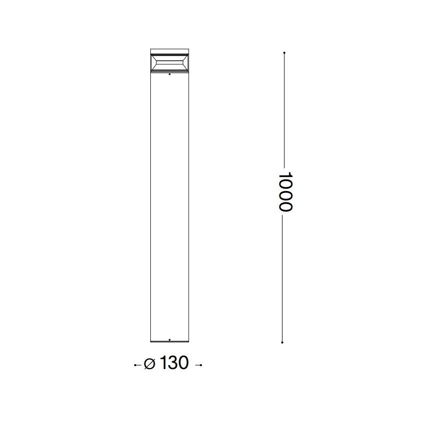 Ideal Lux - LED-lampa för utomhusbruk BOEING LED/14W/230V 100 cm CRI 90 IP65 brun